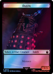 Dalek // Dinosaur Double-Sided Token (Surge Foil) [Doctor Who Tokens] | Tabernacle Games