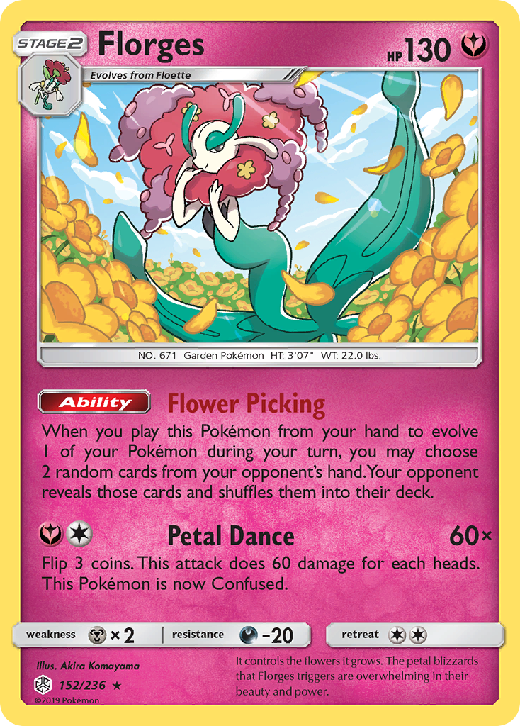 Florges (152/236) [Sun & Moon: Cosmic Eclipse] | Tabernacle Games