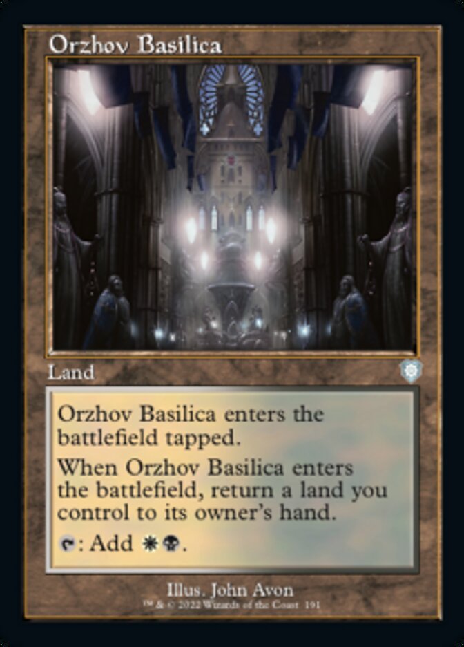 Orzhov Basilica (Retro) [The Brothers' War Commander] | Tabernacle Games