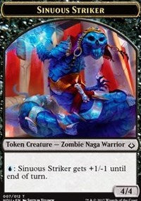 Sinuous Striker // Zombie Double-sided Token [Hour of Devastation Tokens] | Tabernacle Games