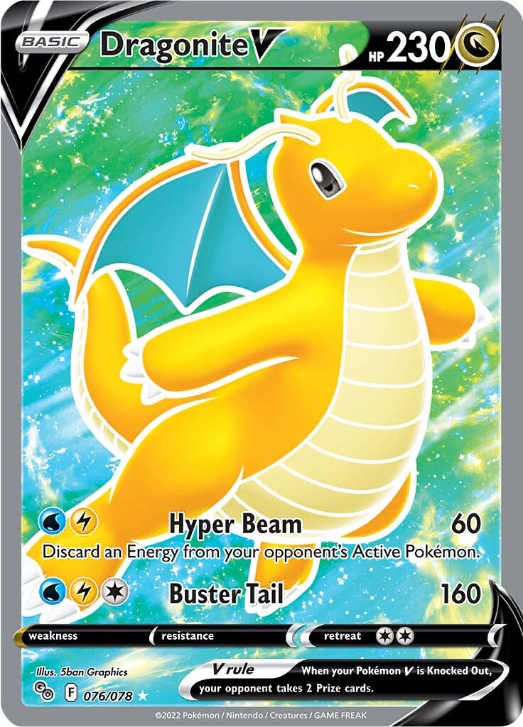 Dragonite V (076/078) [Pokémon GO] | Tabernacle Games