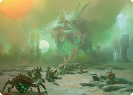 Green Sun's Twilight Art Card [Phyrexia: All Will Be One Art Series] | Tabernacle Games