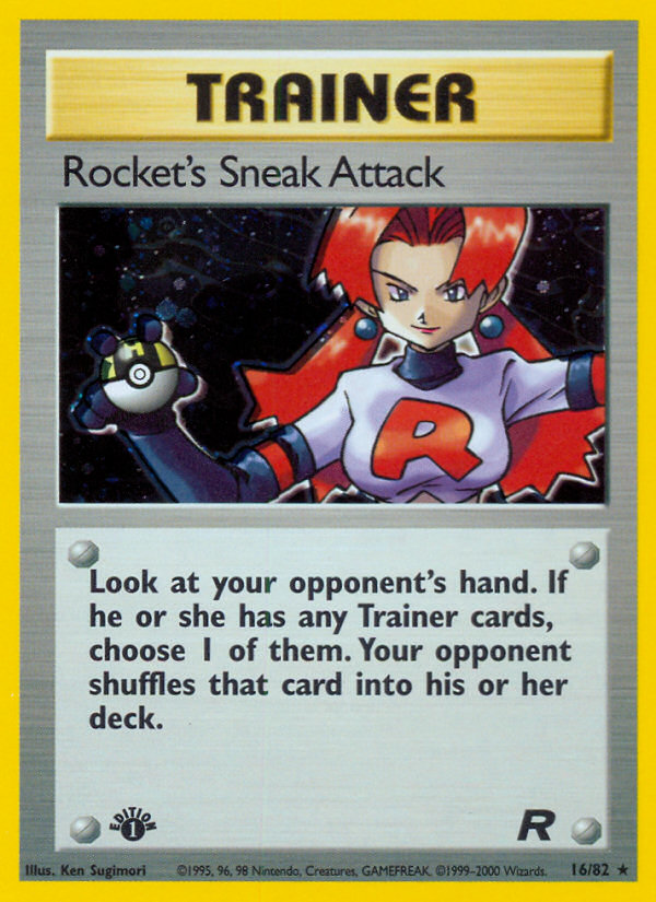 Rocket's Sneak Attack (16/82) [Team Rocket 1st Edition] | Tabernacle Games