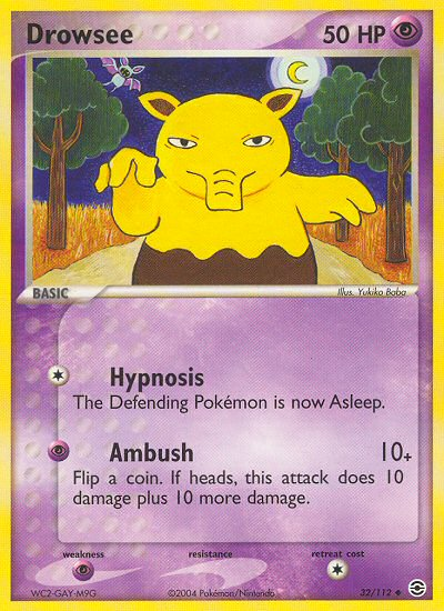 Drowzee (32/112) [EX: FireRed & LeafGreen] | Tabernacle Games