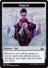 Emblem - Ral, Izzet Viceroy [Guilds of Ravnica] | Tabernacle Games