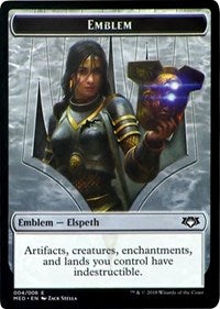 Emblem - Elspeth, Knight-Errant [Mythic Edition: Guilds of Ravnica] | Tabernacle Games