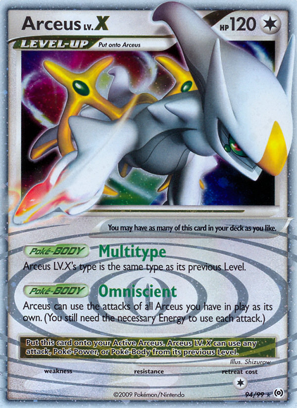 Arceus LV.X (94/99) [Platinum: Arceus] | Tabernacle Games