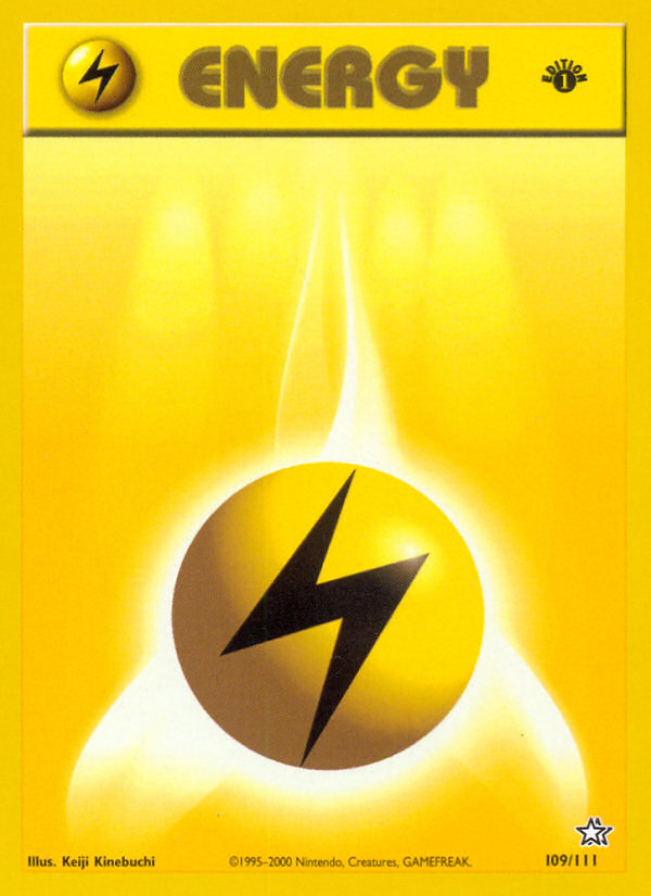 Lightning Energy (109/111) [Neo Genesis 1st Edition] | Tabernacle Games