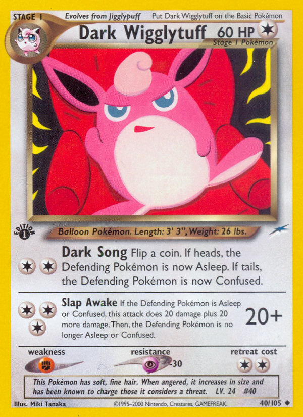 Dark Wigglytuff (40/105) [Neo Destiny 1st Edition] | Tabernacle Games