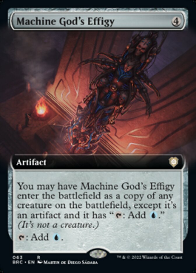 Machine God's Effigy (Extended Art) [The Brothers' War Commander] | Tabernacle Games