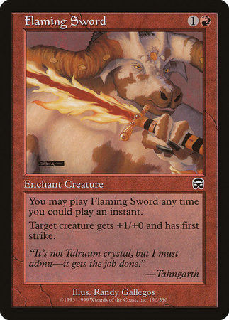 Flaming Sword [Mercadian Masques] | Tabernacle Games