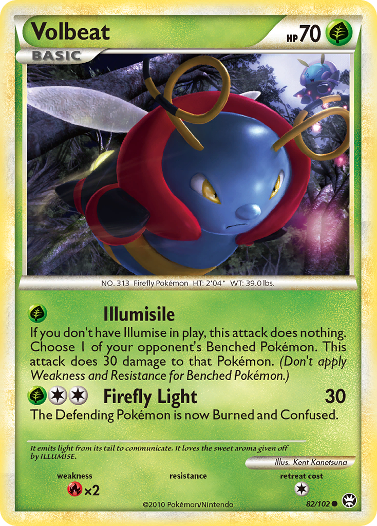 Volbeat (82/102) [HeartGold & SoulSilver: Triumphant] | Tabernacle Games