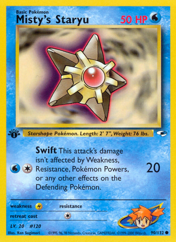 Misty's Staryu (90/132) [Gym Heroes 1st Edition] | Tabernacle Games