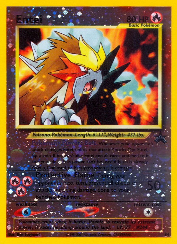 Entei (34) [Wizards of the Coast: Black Star Promos] | Tabernacle Games
