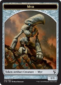 Myr (023) // Thopter (025) Double-sided Token [Commander 2018 Tokens] | Tabernacle Games