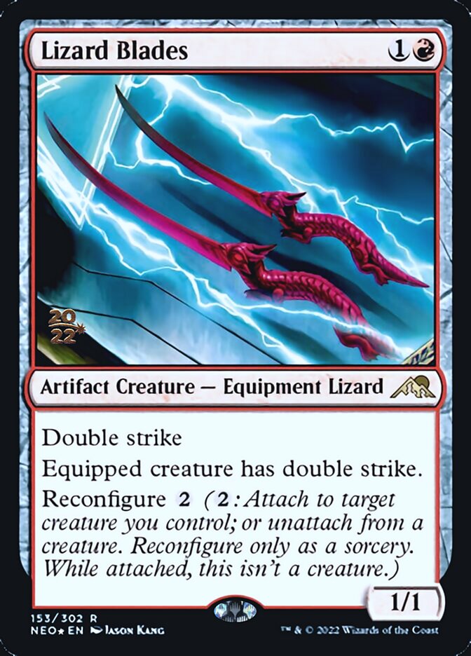 Lizard Blades [Kamigawa: Neon Dynasty Prerelease Promos] | Tabernacle Games