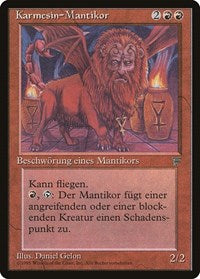 Crimson Manticore (German) - "Karmesin-Mantikor" [Renaissance] | Tabernacle Games