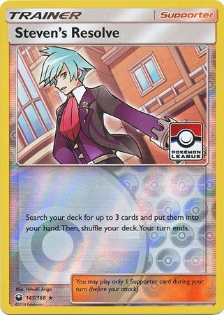 Steven's Resolve (145/168) (League Promo) [Sun & Moon: Celestial Storm] | Tabernacle Games