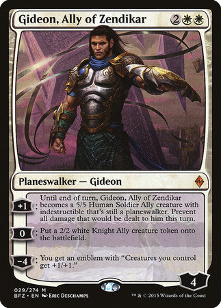 Gideon, Ally of Zendikar [Battle for Zendikar] | Tabernacle Games