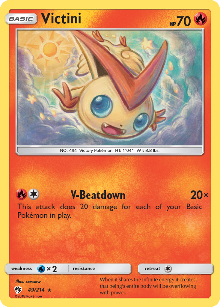 Victini (49/214) [Sun & Moon: Lost Thunder] | Tabernacle Games