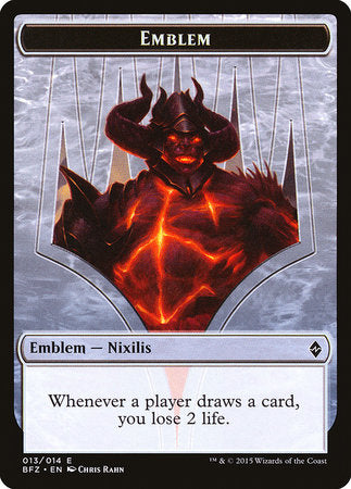 Emblem - Ob Nixilis Reignited [Battle for Zendikar Tokens] | Tabernacle Games