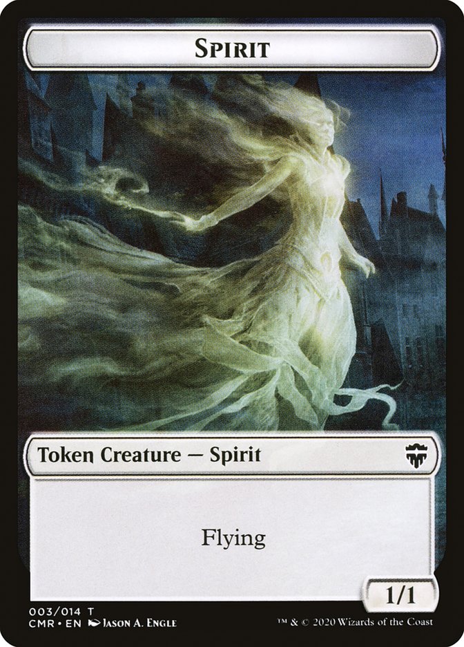 Rock // Spirit Token [Commander Legends Tokens] | Tabernacle Games