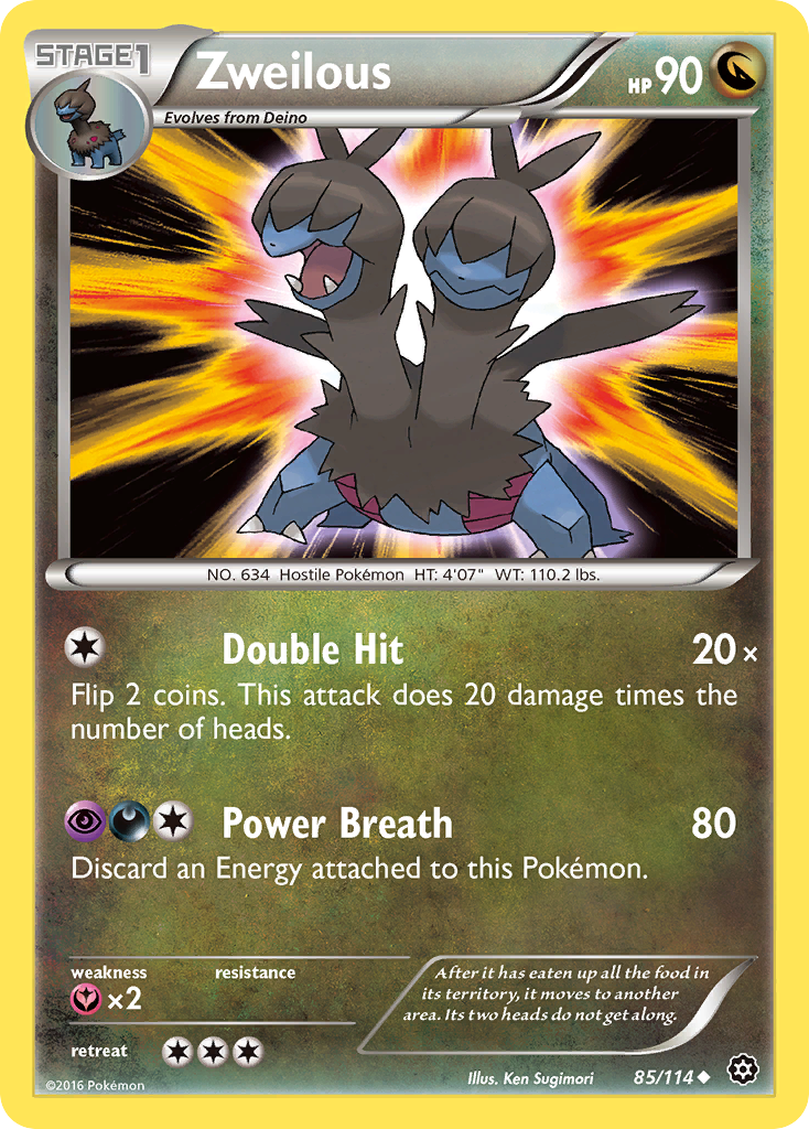 Zweilous (85/114) [XY: Steam Siege] | Tabernacle Games