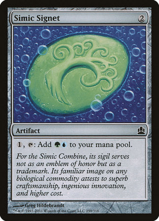 Simic Signet [Commander 2011] | Tabernacle Games