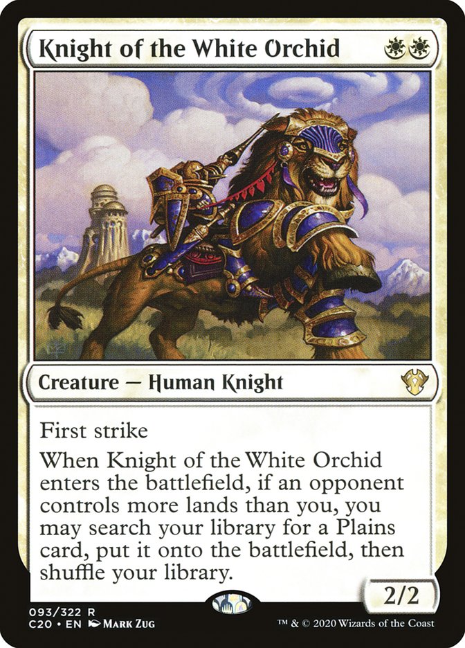 Knight of the White Orchid [Commander 2020] | Tabernacle Games