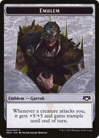 Emblem - Garruk, Apex Predator [Mythic Edition: War of the Spark] | Tabernacle Games