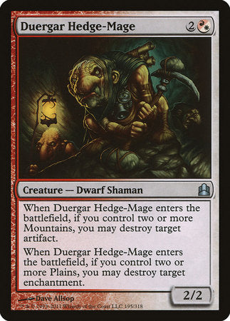 Duergar Hedge-Mage [Commander 2011] | Tabernacle Games