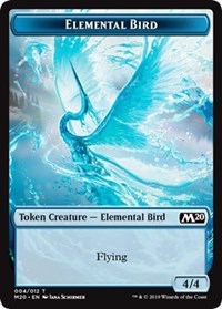 Elemental Bird Token [Core Set 2020] | Tabernacle Games