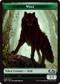 Wolf Token [Core Set 2020] | Tabernacle Games