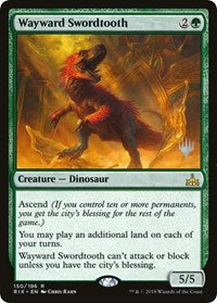 Wayward Swordtooth [Promo Pack: Core Set 2020] | Tabernacle Games