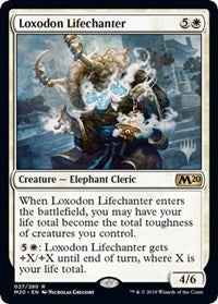 Loxodon Lifechanter [Promo Pack: Core Set 2020] | Tabernacle Games