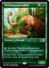 Thrashing Brontodon [Promo Pack: Core Set 2020] | Tabernacle Games