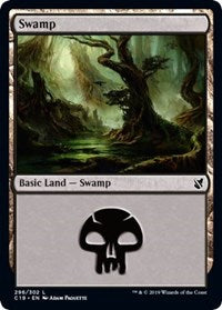 Swamp (296) [Commander 2019] | Tabernacle Games