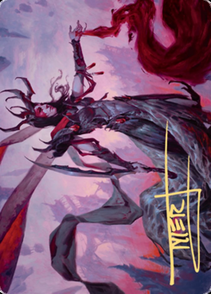 Drana, the Last Bloodchief Art Card (Gold-Stamped Signature) [Zendikar Rising Art Series] | Tabernacle Games