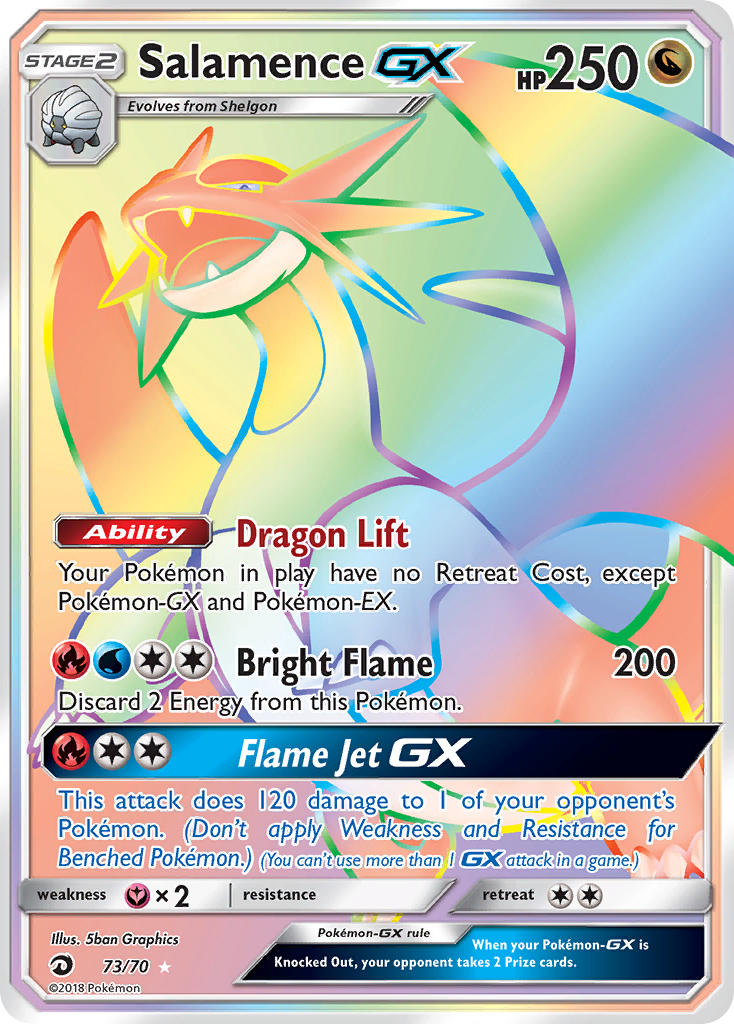 Salamence GX (73/70) [Sun & Moon: Dragon Majesty] | Tabernacle Games