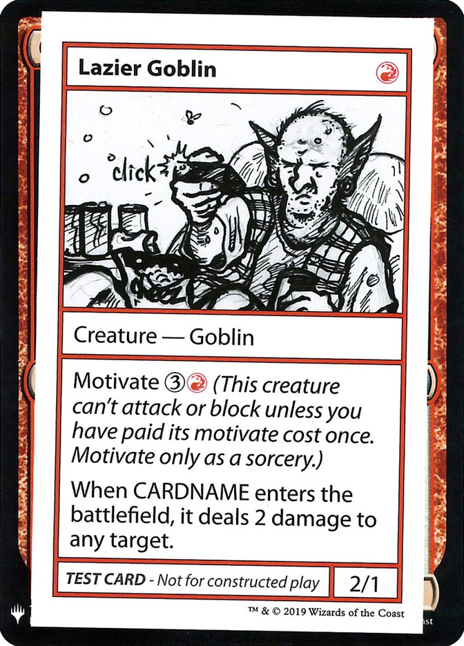 Lazier Goblin [Mystery Booster Playtest Cards] | Tabernacle Games