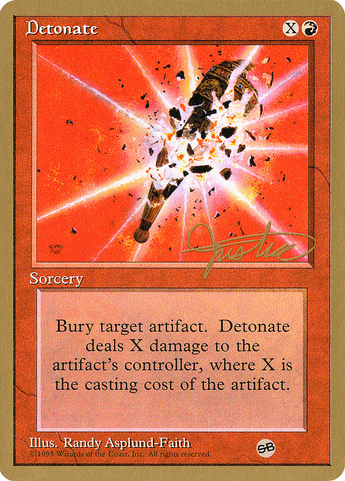 Detonate (Mark Justice) (SB) [Pro Tour Collector Set] | Tabernacle Games