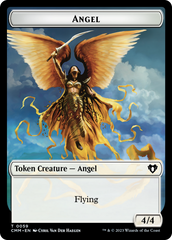Copy (54) // Angel Double-Sided Token [Commander Masters Tokens] | Tabernacle Games
