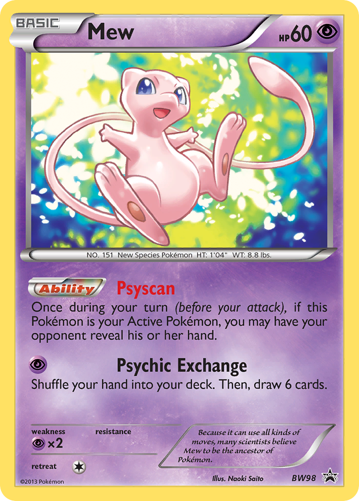 Mew (BW98) [Black & White: Black Star Promos] | Tabernacle Games