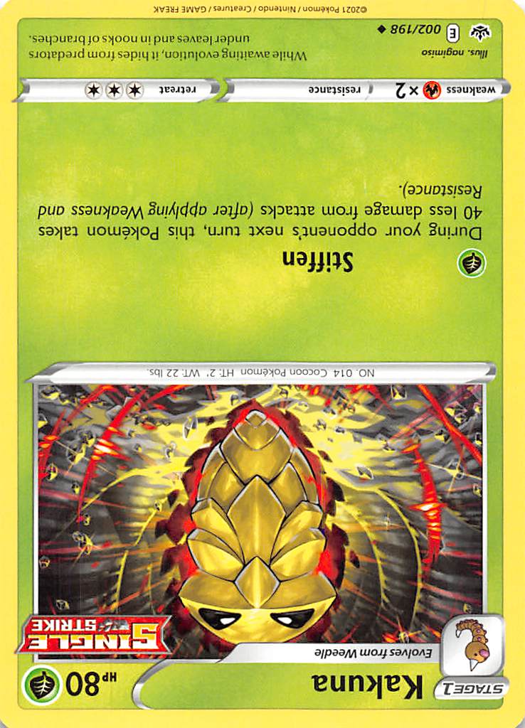 Kakuna (002/198) [Sword & Shield: Chilling Reign] | Tabernacle Games