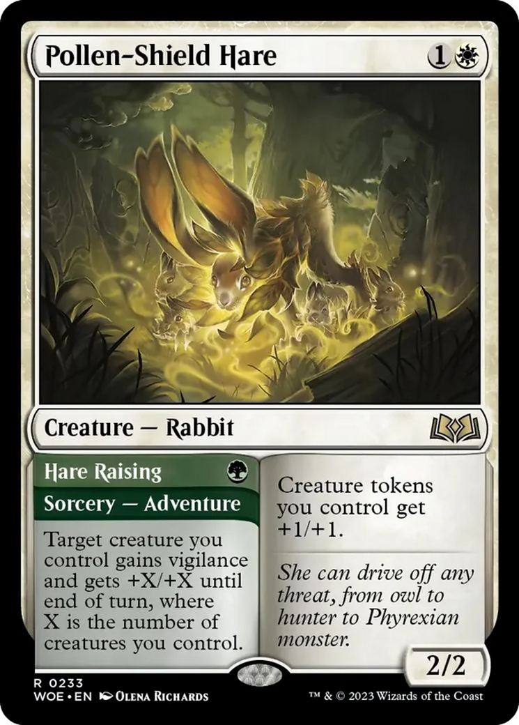 Pollen-Shield Hare // Hare Raising [Wilds of Eldraine] | Tabernacle Games