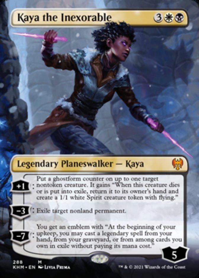 Kaya the Inexorable (Borderless) [Kaldheim] | Tabernacle Games