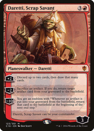 Daretti, Scrap Savant [Commander 2016] | Tabernacle Games