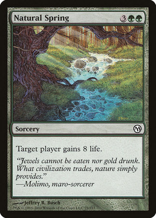 Natural Spring [Duels of the Planeswalkers] | Tabernacle Games