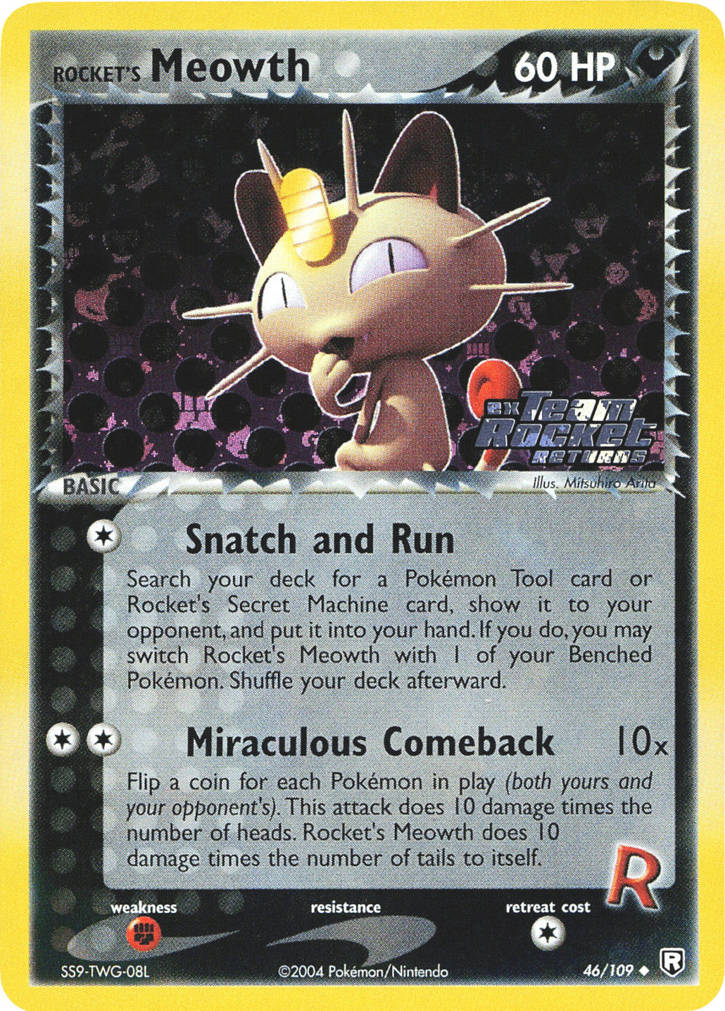 Rocket's Meowth (46/109) (Stamped) [EX: Team Rocket Returns] | Tabernacle Games