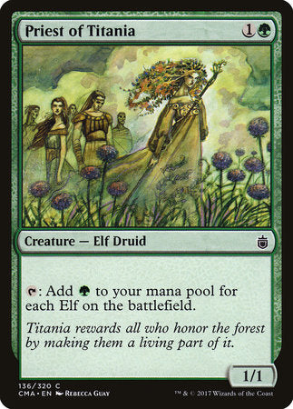 Priest of Titania [Commander Anthology] | Tabernacle Games